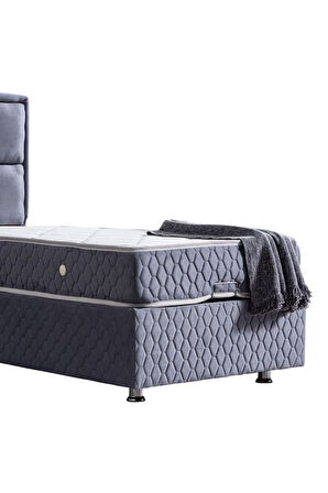 Grand Ikili Set, Tek Kişilik Baza Başlık Seti, Açık Mavi
