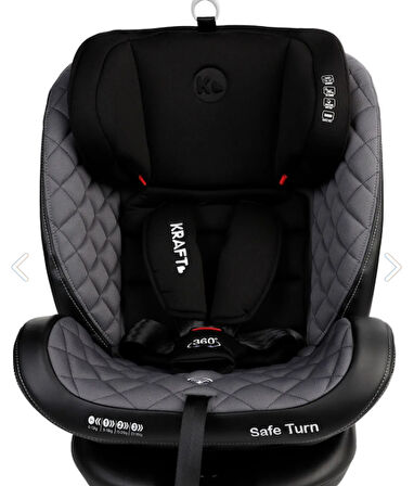 Kraft Safe Turn Oto Koltuğu 0-36 Kg Black Grey