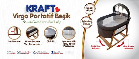 Kraft Virgo Sallanır Antrasit Anne Yanı Beşik 