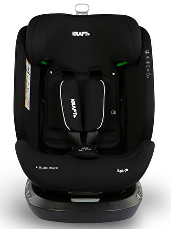 Kraft Spin I-Size Oto Koltuğu 0-36 Kg Siyah