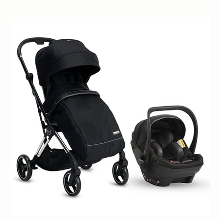 Kraft Tokyo Plus Travel Sistem Bebek Arabası, Çift Yönlü, Tam Yatış,  I-Size Uyumlu, Ana Kucaklı, 0-22 kg, Siyah