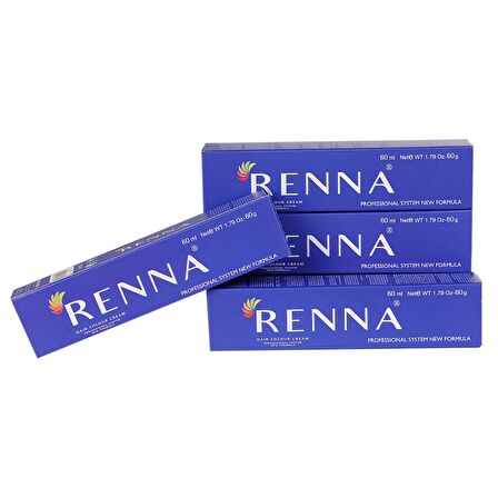 Renna Tüp Boya 60 Ml 4-6 Kestane Kızıl 2li Set Oksidan Hediyeli