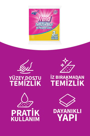 Parex Trend Temizlik Bezi 3 Lu