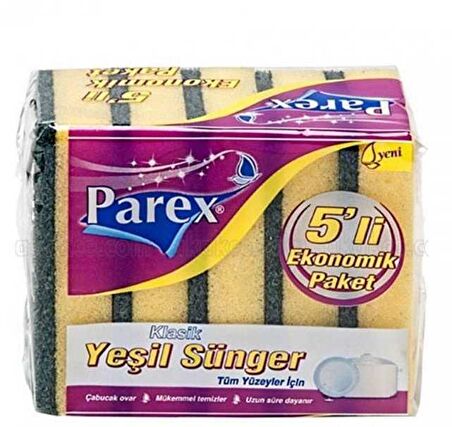 PAREX SÜNGER 5Lİ DÜZ