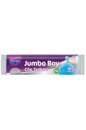 Parex Çöp Torbası Ekstra Dayanıklı Jumbo Boy 80 cm x 110 cm Tek Rulo Mavi