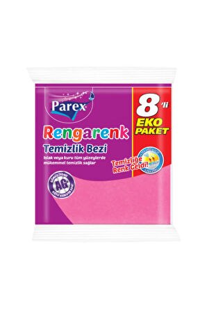 Rengarenk Temizlik Bezi 8'li