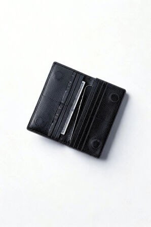 Telefon Bölmeli Cüzdan İsim Baskılı Mıknatıslı Ve El Bantlı Paraportföy