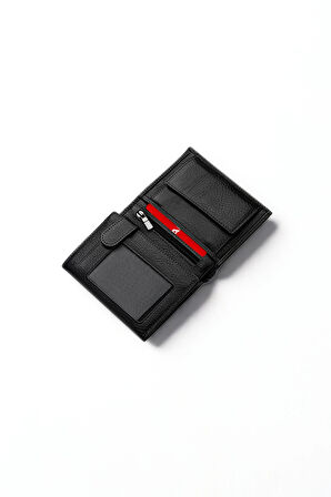 HAKİKİ DERİ DİK CÜZDAN Fermuarlı Bozuk Para Gözlü İsim Baskılı