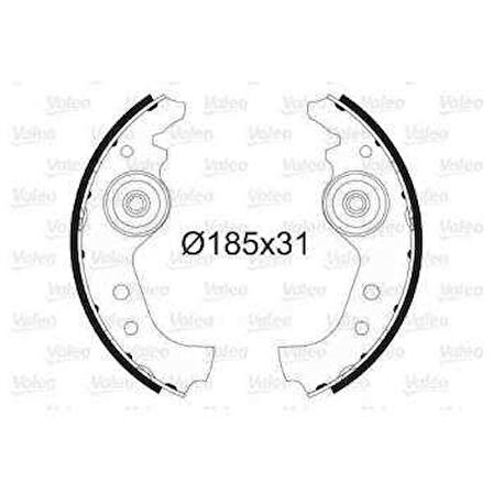 Tofas Arka Pabuc Fren Balatası Uno 60 - Valeo 562761