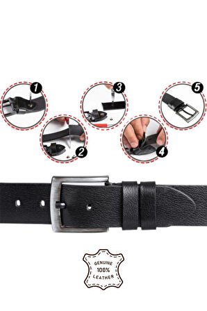 %100 Hakiki Deri Erkek Spor Kot Kemeri 4.5 Cm Manda Derisi Siyah Hediyelik Kemer Çeyizlik Spor Kemer