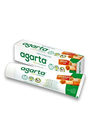 1 Adet Agarta Doğal Misvak-Bitki Özlü+1 Adet Çocuk Diş Macunu