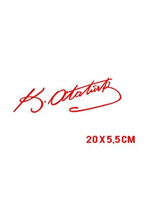 Kemal Atatürk İmzalı Sticker Araba, Oto, Araç Sticker