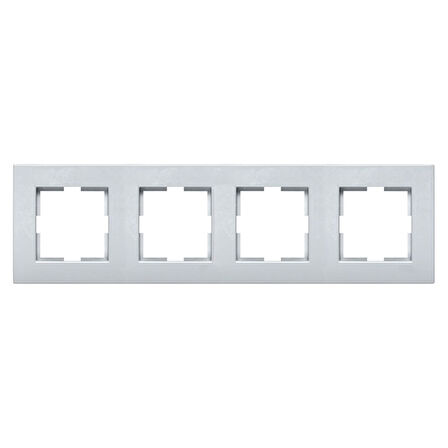 VİKO Novella Gümüş Dörtlü Çerçeve
