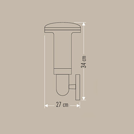 CATA Bahçe Aplik Napoli E27