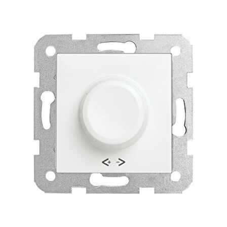 VİKO Rotatif Dimmer RL 600W Çerçevesiz Beyaz Karre