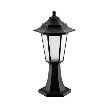 HOROZ Bahçe Armatürü Siyah E27 Begonya-1