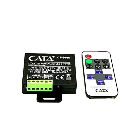 CATA RGB Dimmer Kumanda Modülü 15m 24A 288W