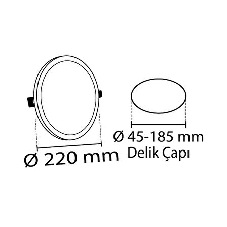 NOAS Ayarlanabilir Çerçevesiz Led Panel 36W 3200K