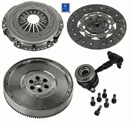 Ford Debriyaj Seti (baskı+balata+volan+bılya) 4'lu Kit  Repset Dmf Focus III Cb8 11>14 1.6 Tdci Focus III - Sachs 2290 601 126