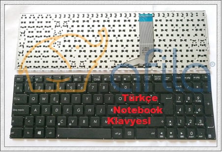 Asus X556, X556U, X556Ua, X556Ub Notebook Klavyesi, Laptop Tuş Takımı (Siyah TR)