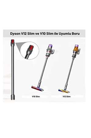 Dyson V10 Slim ve V12 Uyumlu Süpürge Borusu – Yedek Parça – %100 Uyumlu