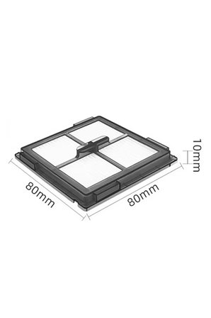 Roborock Q8 Max Pro (2025 Model) ve Q8 Max Pro Plus Uyumlu 2 Adet Hepa Filtre