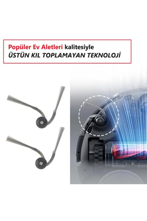 Roborock Saros 10R Uyumlu Yedek Parça Seti 2 Hepa Filtre 2 Ana Fırça 2 Yan Fırça