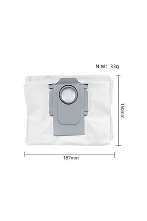 Roborock QRevo Curv / QRevo C / QRevo C Pro Uyumlu Full Yedek Parça Seti 2 Ana Fırça 2 Hepa Filtre 2 Yan Fırça 2 Toz Torbası
