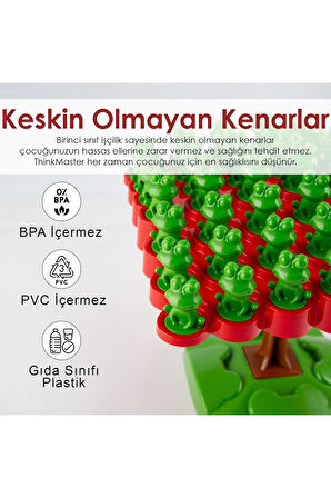Kurbağa Denge Oyunu 3+ Yaş – Eğitici Zeka Oyunu, Ebeveyn-Çocuk Etkileşimli Oyuncak