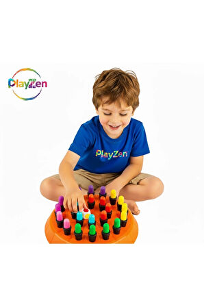 Memory Chess - Zeka Oyunu, Renklerle Hafıza Ve Zihin Geliştirme Satrancı Eğitici Oyuncak