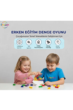 Tetra Kule Denge Oyuncağı Eğitici Kutu Oyuncak Tetris Kule Tetra Tower