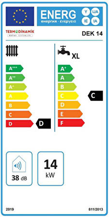 Termodinamik Dek 14 Kw Trifaze Elektrikli Kombi (Isıtma+Sıcak Su)