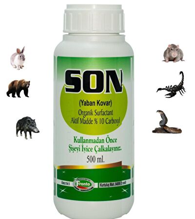 SON Yaban Kovar - Biyolojik Bağ,Bahçe,Tarla Koruması 500 ml
