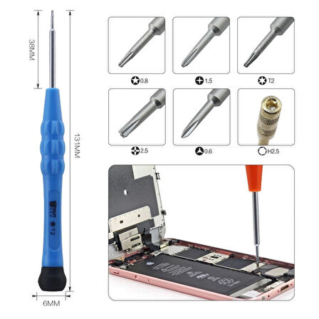 14 Parça iPhone iPad Tornavida Cımbız Spatula Tamir Seti Bst-115