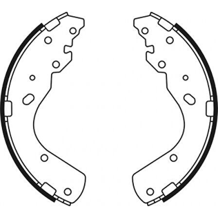 Mazda Ticarı Arka Fren Balatası Pabuc B2500 Pick Up 06>15 Bt 50 Ford Ranger 06>12 - Braxıs Ac0045