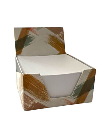 Beyaz Küp Bloknot 8x8 cm