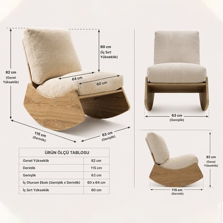 Comfort Sallanır Koltuk Tv Koltuğu Sallanan Berjer Sandalye