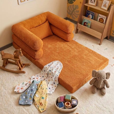 Montessori Yatak Oyun Alanlı Bebek Yer Yatağı Sünger Çocuk Karyola
