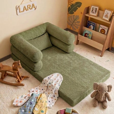 Montessori Yatak Oyun Alanlı Bebek Yer Yatağı Sünger Çocuk Karyola