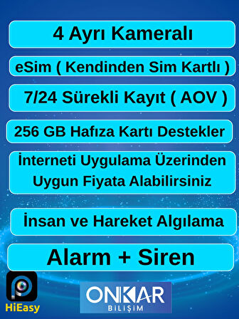 INOX X14 4 LENS eSİM SOLAR KAMERA 4 KAMERALI ÇİFT PANEL GÜNEŞ ENERJİLİ
