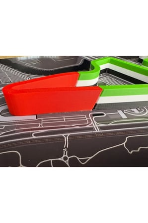 Arvina Atelier 3D Formula 1 Pist Haritası Abu Dhabi Yas Marina GP | Çerçeveli Dekoratif Tablo