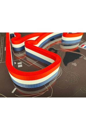 Arvina Atelier 3D Formula 1 Pist Haritası Netherlands Zandvoort | Çerçeveli Dekoratif Tablo