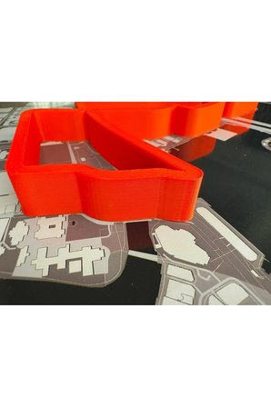 Arvina Atelier 3D Formula 1 Pist Haritası Singapore Marina Bay | Çerçeveli Dekoratif Tablo