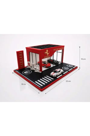 Arvina Atelier Kişiselleştirilebilir Büyük Showroom | Premium Diorama Koleksiyon | Parlak Logo (Araçlar Dahil Değildir)