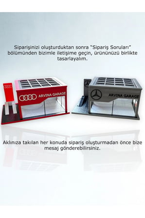 Arvina Atelier Kişiselleştirilebilir Showroom | Premium Koleksiyon | Parlak Logo | 1:64 (Araçlar Dahil Değildir)