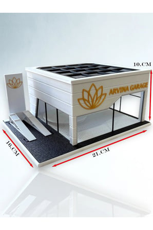 Arvina Atelier Kişiselleştirilebilir Showroom | Premium Koleksiyon | Parlak Logo | 1:64 (Araçlar Dahil Değildir)