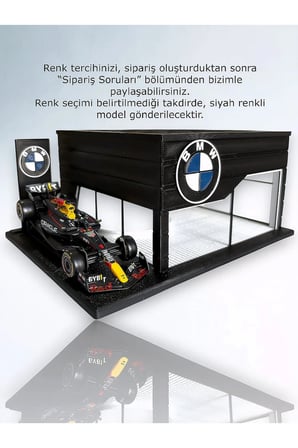 Arvina Atelier BMW Büyük Showroom | Premium 3D Koleksiyon Garajı | Parlak Logo | 1:64 Ölçek (Araçlar Dahil Değil)