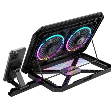 Rgb Fanlı Laptop Soğutma Standı Usb Girişli Notebook Yükseltici