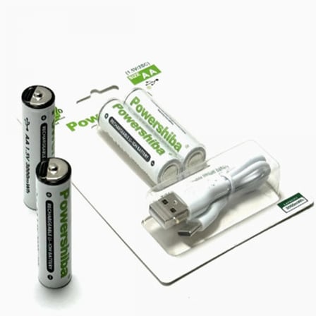 Şarj Edilebilir Pil Type-c Şarjlı Li-ıon Lityum Kalem Pil 2800mah/1.5v/aa Şarjlı Pil