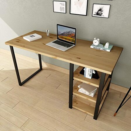 Woodesk Cpt4610-140 Çalışma Masası Ahşap 75 x 140 cm Açık Ceviz 